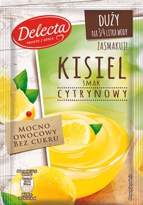 DELECTA Duży kisiel smak cytrynowy 58g (pakowane 25 szt.)