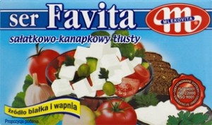 MLEKOVITA Favita Ser sałatkowo-kanapkowy 18% 270g (pakowane 24 szt.)