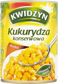 KWIDZYŃ Kukurydza konserwowa 400g (pakowane 10 szt.)