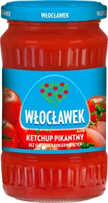 WŁOCŁAWEK Ketchup pikantny słoik 380g (pakowane 10 szt.)