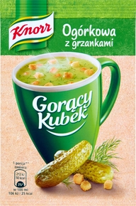 KNORR Gorący Kubek ogórkowa z grzankami 14g (pakowane 40 szt.)