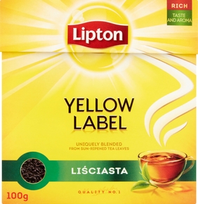 LIPTON Herbata czarna liściasta 100g (pakowane 12.00 szt.)