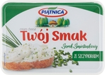PIĄTNICA Twój Smak Serek śmietankowy ze szczypiorkiem 135g (pakowane 10 szt.)