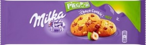 MILKA Pieguski Ciastka z czekoladą i orzechami 135g (pakowane 24 szt.)