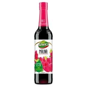 ŁOWICZ Syrop malina suplement diety 400ml  (pakowane 6 szt.)