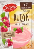 DELECTA Duży budyń smak malinowy 64g (pakowane 20 szt.)