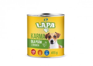LEWIATAN Karma dla psów z drobiem puszka 415g (opakowanie zbiorcze 10.00 szt.)