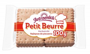 JUTRZENKA Petit Beurre herbatniki 100g (pakowane 72 szt.)