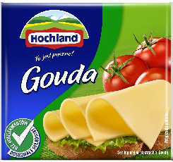 HOCHLAND Ser topiony plastry gouda 130g (pakowane 12 szt.)
