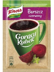 KNORR Gorący Kubek barszcz czerwony 14g (pakowane 48 szt.)