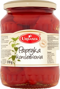 URBANEK Papryka konserwowa 680g (pakowane 8 szt.)