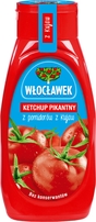 WŁOCŁAWEK Ketchup pikantny butelka 480g (pakowane 12 szt.)