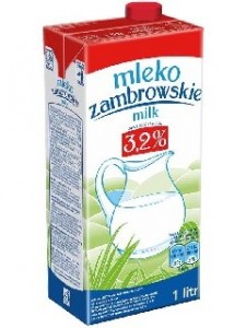 MLEKPOL Mleko zambrowskie 3,2% 1l (pakowane 12 szt.)