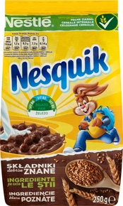 NESTLE Nesquik Płatki zbożowe kuleczki 250g (pakowane 16 szt.)