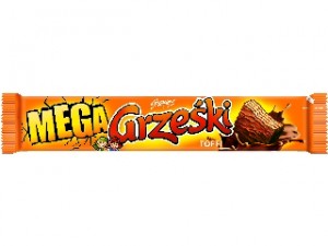 GRZEŚKI Mega Wafel toffi 48g (pakowane 36 szt.)