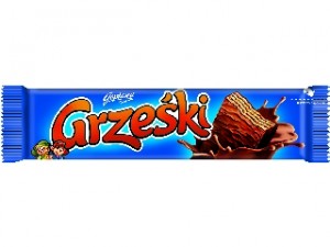 GRZEŚKI Wafel kakaowy w czekoladzie 36g (pakowane 36 szt.)