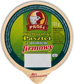 PROFI Wielkopolski pasztet z drobiem firmowy 131g (pakowane 15 szt.)