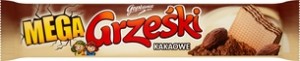 GRZEŚKI Mega Wafel kakaowy 34g (pakowane 36 szt.)