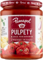 PAMPOL Pulpety mięsno-warzywne w sosie pomidorowym 500g (pakowane 8 szt.)