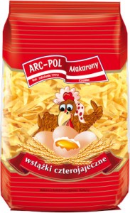 ARC-POL Czaniec Makaron czterojajeczny wstążka szeroka 500g (pakowane 20.00 szt.)