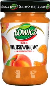 ŁOWICZ Dżem brzoskwiniowy niskosłodzony 280g (pakowane 8 szt.)
