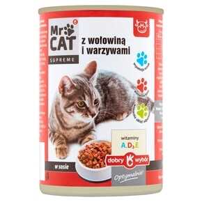 MR CAT Karma dla kota z wołowiną i warzywami 415g (pakowane 12 szt.)