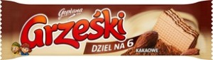 GRZEŚKI Wafel kakaowy 26g (pakowane 36 szt.)