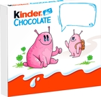 KINDER Chocolate 4 batoniki z mlecznej czekolady 50g (pakowane 20 szt.)