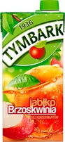 TYMBARK Napój niegazowany jabłko brzoskwinia 1l (pakowane 12 szt.)
