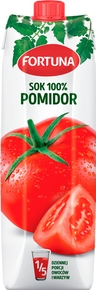 FORTUNA Sok 100% pomidor 1l (pakowane 12 szt.)