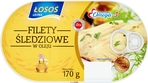 ŁOSOŚ Filety śledziowe w oleju 170g (pakowane 8 szt.)