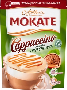 MOKATE Cappuccino o smaku orzechowym 110g (pakowane 10 szt.)