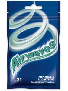 AIRWAVES Menthol&Eucalyptus Guma do żucia torebka (21 drażetek)  (pakowane 22.00 szt.)