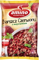 AMINO Barszcz czerwony z majerankiem Zupa błyskawiczna 66g (pakowane 22 szt.)