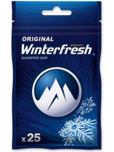 WINTERFRESH Original Guma do żucia torebka (25 drażetek) (pakowane 22 szt.)