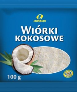 LEWIATAN Wiórki kokosowe 100g (pakowane 20 szt.)