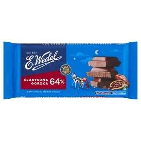 WEDEL Czekolada klasyczna gorzka 64% 90g (pakowane 22 szt.)