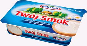 PIĄTNICA Twój Smak Serek śmietankowy naturalny 135g (pakowane 10 szt.)