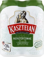KASZTELAN Niepasteryzowane Piwo w puszce 500ml 4pak (pakowane 6 op.)