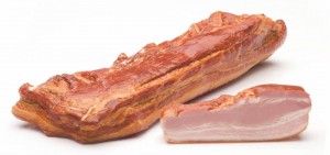 PEKLIMAR Boczek wędzony parzony (pakowane 1.00 kg.)