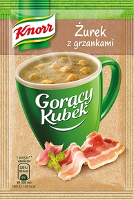 KNORR Gorący Kubek żurek z grzankami 17g (pakowane 38 szt.)