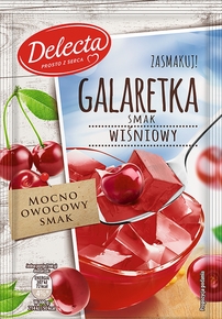DELECTA Galaretka smak wiśniowy 75g (pakowane 20.00 szt.)
