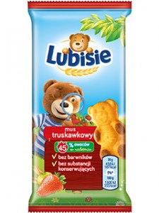 LUBISIE Ciastko z musem truskawkowym 30g (pakowane 24 szt.)