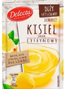 DELECTA Duży kisiel smak cytrynowy 58g (pakowane 25 szt.)