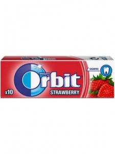 ORBIT Strawberry Guma do żucia (10 drażetek) (pakowane 30 szt.)