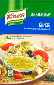 KNORR Sos sałatkowy grecki 9g (pakowane 40 szt.)
