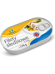 LEWIATAN Filety śledziowe w oleju 170g (opakowanie zbiorcze 15 szt.)