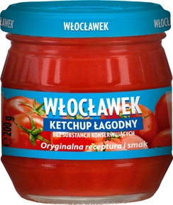 WŁOCŁAWEK Ketchup łagodny słoik 200g (pakowane 10 szt.)