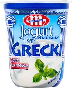 MLEKOVITA Jogurt naturalny typu greckiego 400g (pakowane 12 szt.)