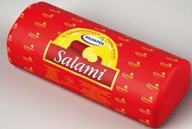 MLEKPOL Salami ser żółty na wagę (pakowane 1.30 kg.)